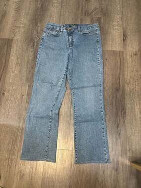 Lauren Jeans Co. Ralph Lauren Classic Straight Leg Denim Jeans - Size 10